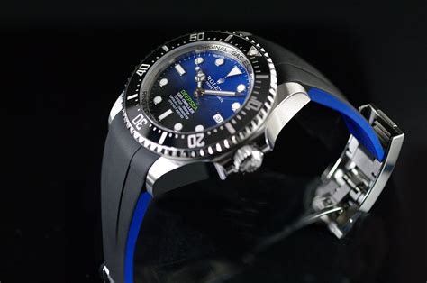 rubber b strap for rolex deepsea|best rubber strap for Rolex.